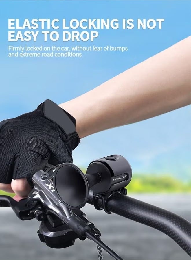 Bukela 120dB Electric Bike Horn with Anti Theft Alarm, Small Loud Bike Bell Easy to Install, Bicycle Horn with IPX4 Waterproof/Fixed Anti-Slip Pad - Image 3